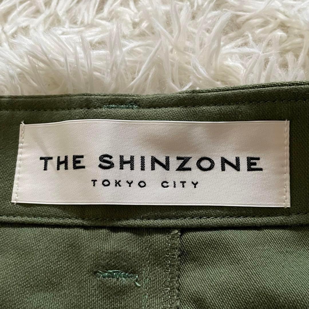 【美品】THE SHINZONE ベイカーパンツ グリーンカーキ