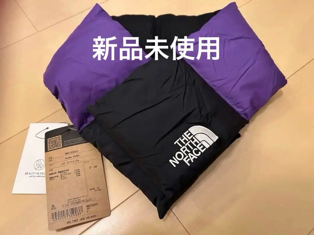 THE NORTH FACE マフラー 黒/紫