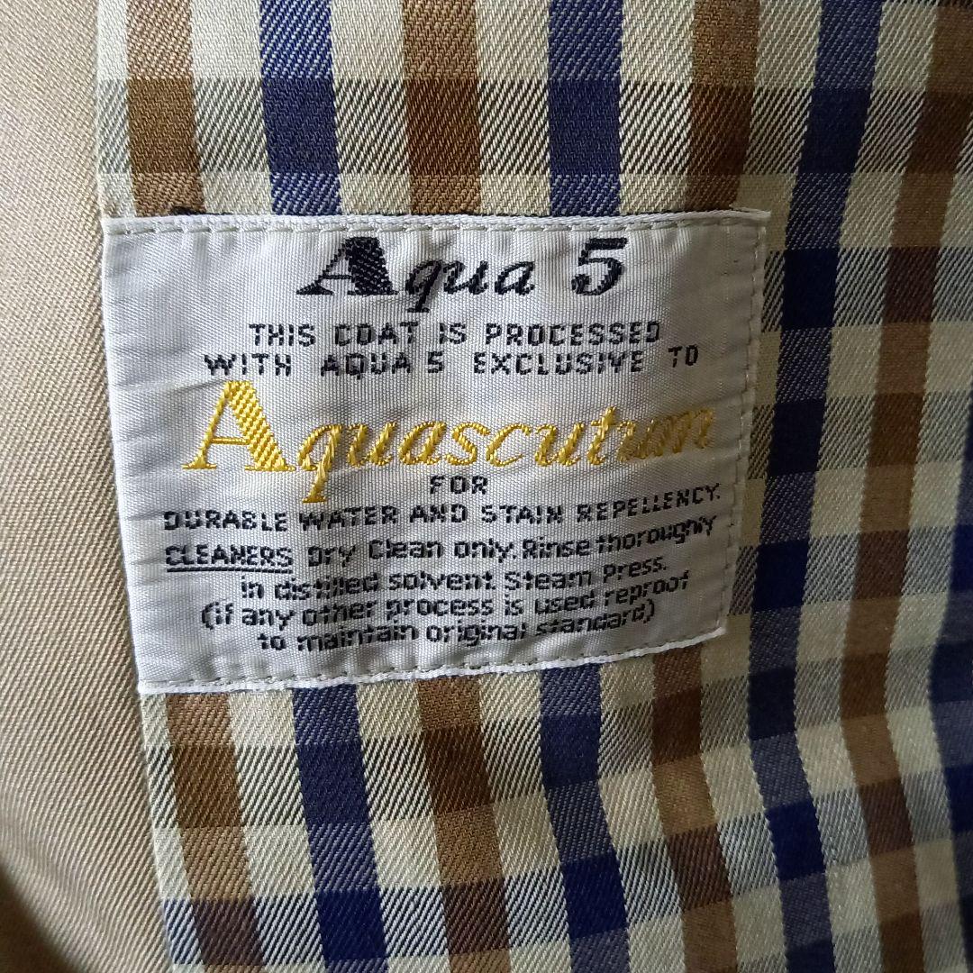 定番最安値 アクアスキュータム Aqua5 58wv7-m93574393553 英国製ビンテージトレンチコート 安い品質保証