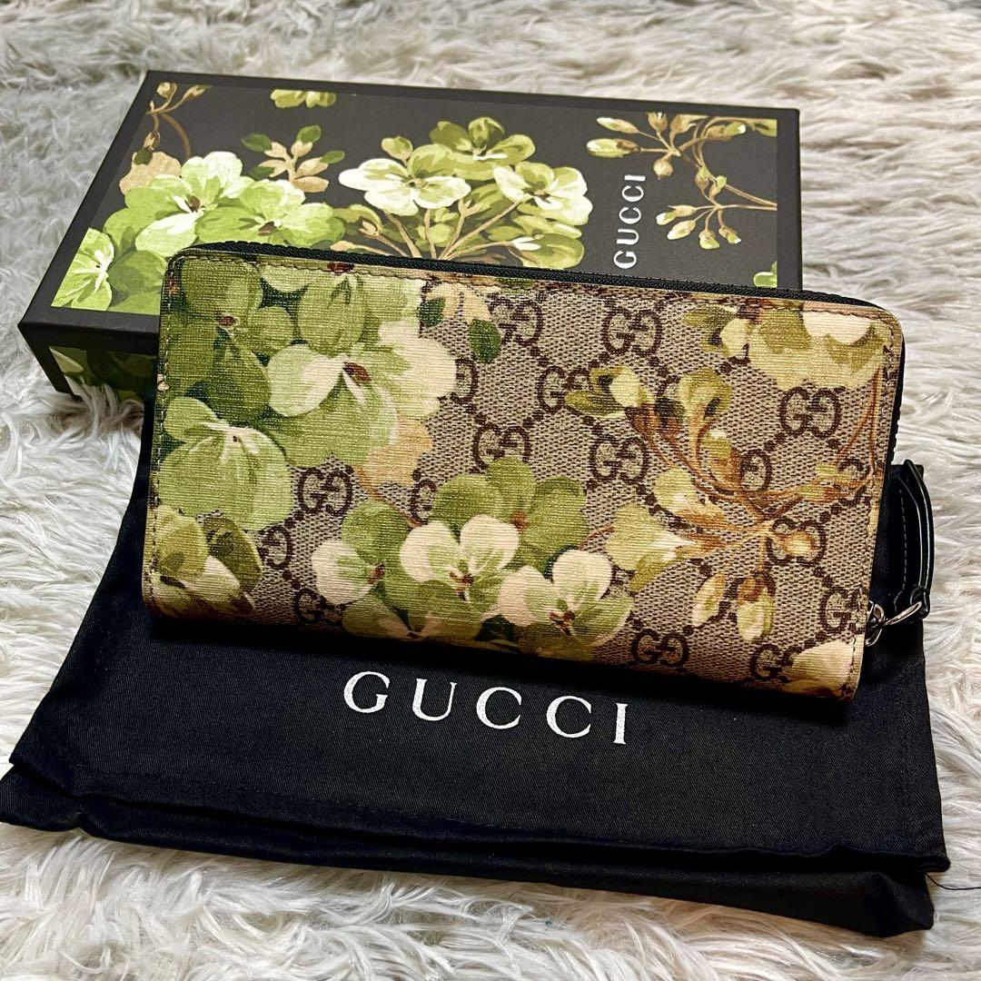 GUCCI  GG ブルームス ラウンド 長財布