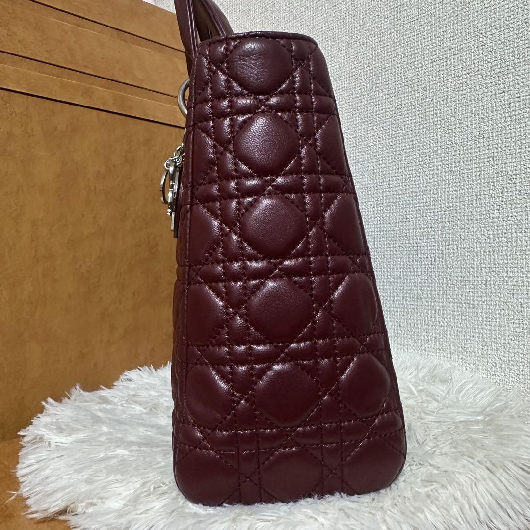 LADY DIOR handbag ディオールハンドバッグ本革ボールド 画像3