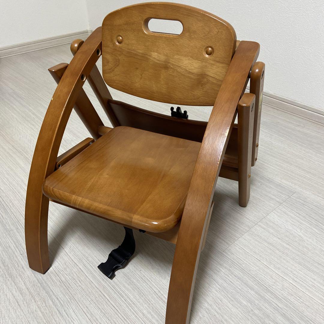 木製折りたたみチェア テーブル付き