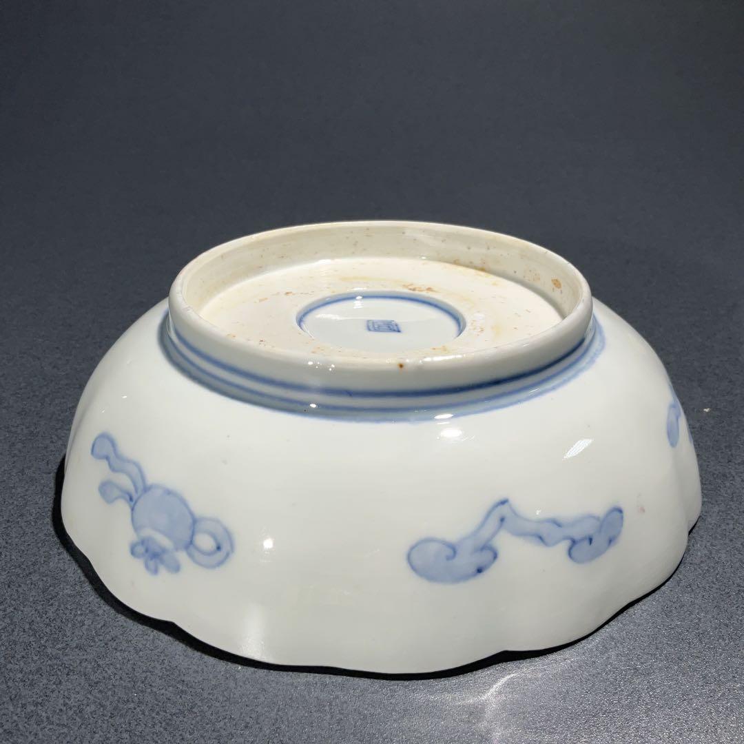 伊万里金襴手花鳥図なます皿∅15㎝ 骨董 古伊万里 R0275w2ダA