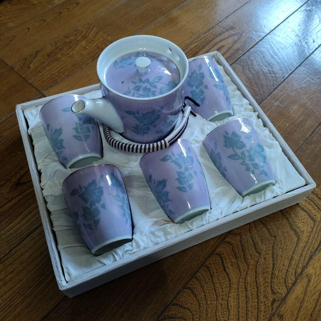 特選茶器セット土瓶茶器ダリア急須湯呑