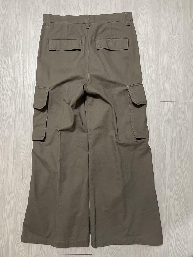 CLEL　M-47ミリタリーフレアカーゴパンツ　オリーブグレー　M