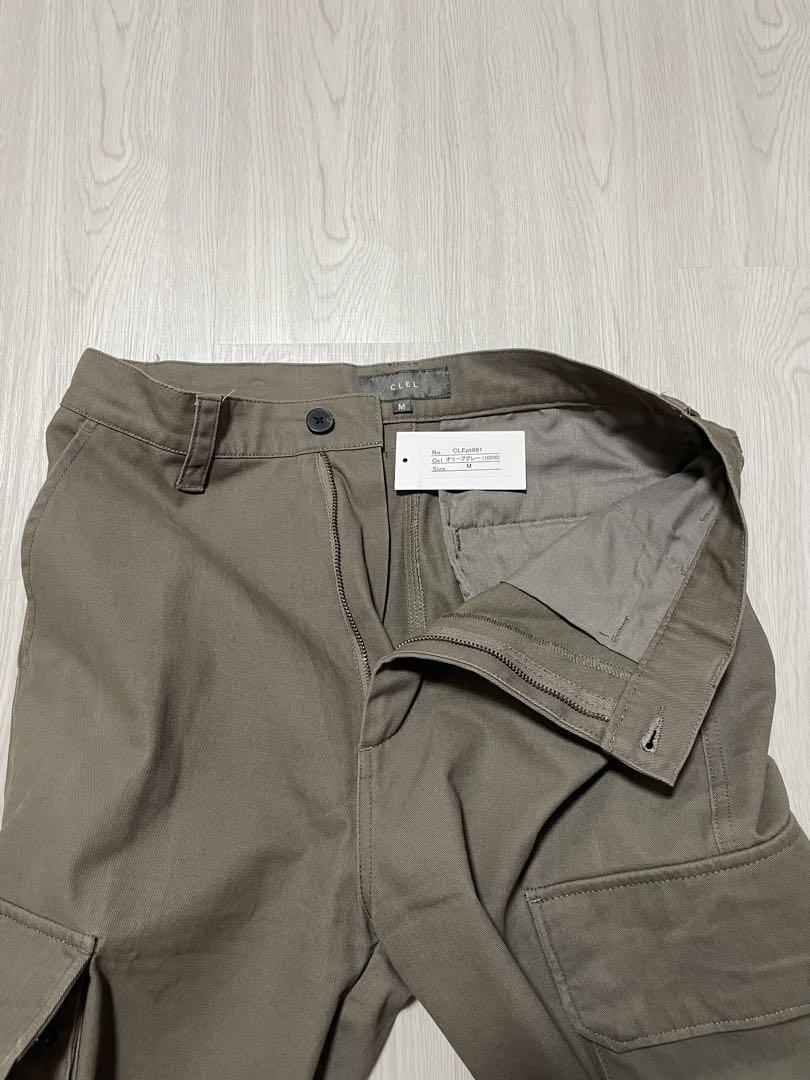 CLEL　M-47ミリタリーフレアカーゴパンツ　オリーブグレー　M
