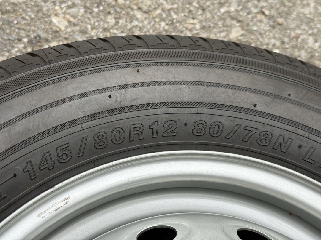 【23年製　未走行】145/80R12 貨物用タイヤ　４本セット