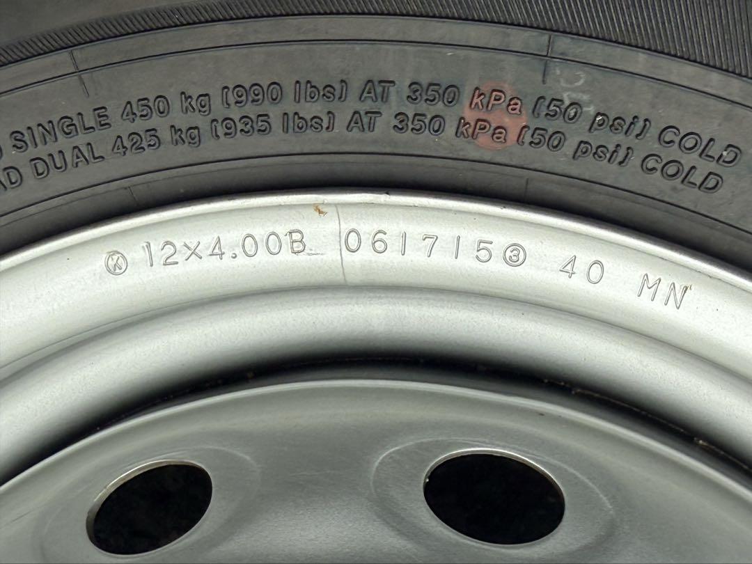 【23年製　未走行】145/80R12 貨物用タイヤ　４本セット
