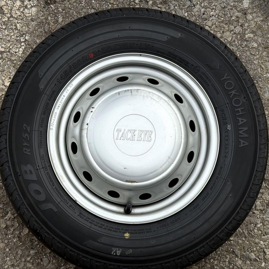 【23年製　未走行】145/80R12 貨物用タイヤ　４本セット