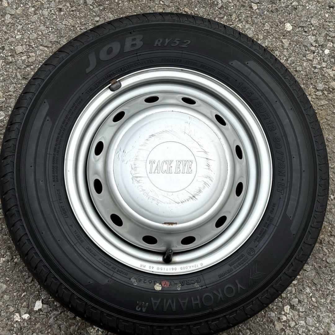 【23年製　未走行】145/80R12 貨物用タイヤ　４本セット