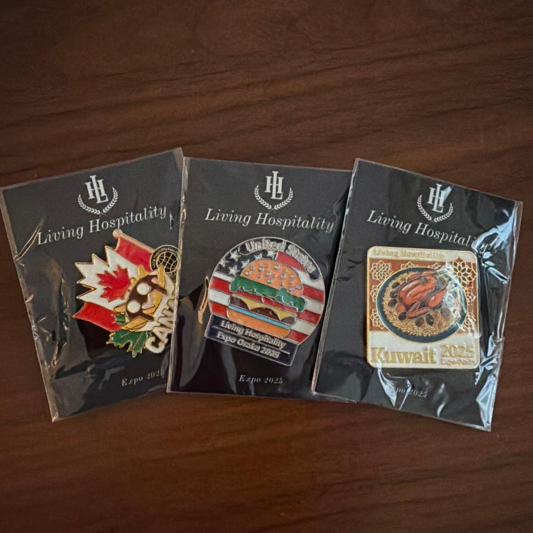 関西万博 Living Hospitalityピンバッジ セット
