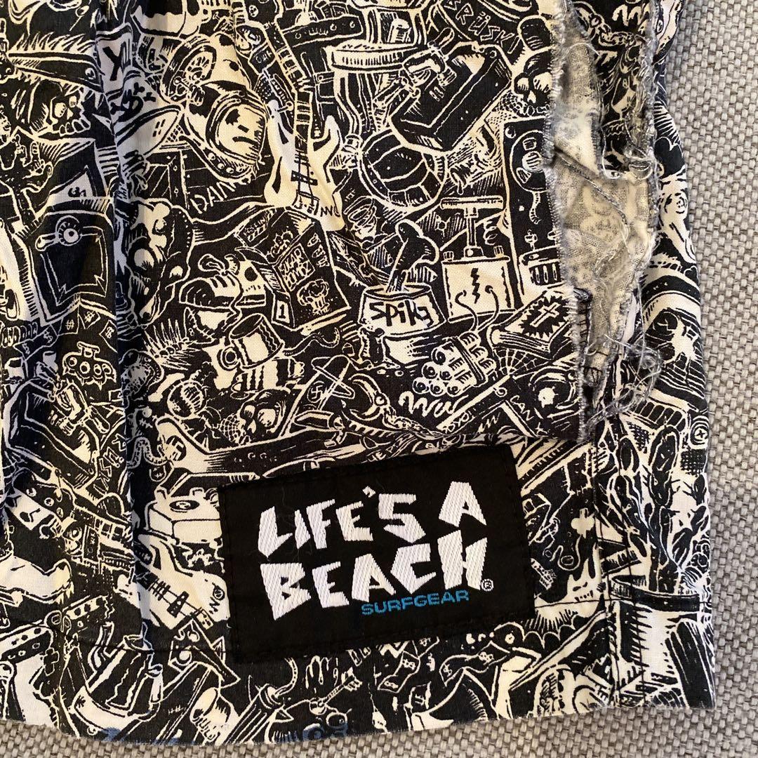 B*f様 LIFE'S A BEACH グラフィック ヴィンテージショートパンツ