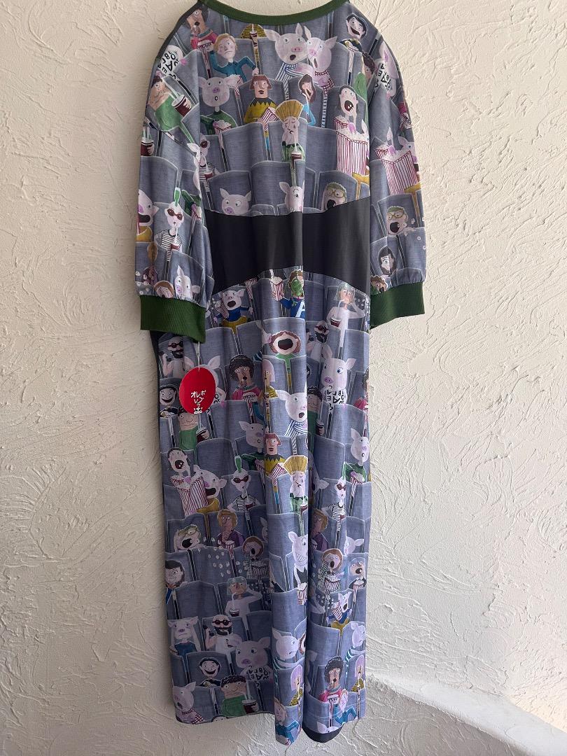 美品】アルベロベロ ロングワンピース ブタさん ポケット付き