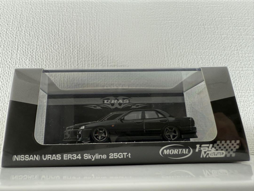 Mortal models 1/64 スカイライン　ER34 ブラック URAS