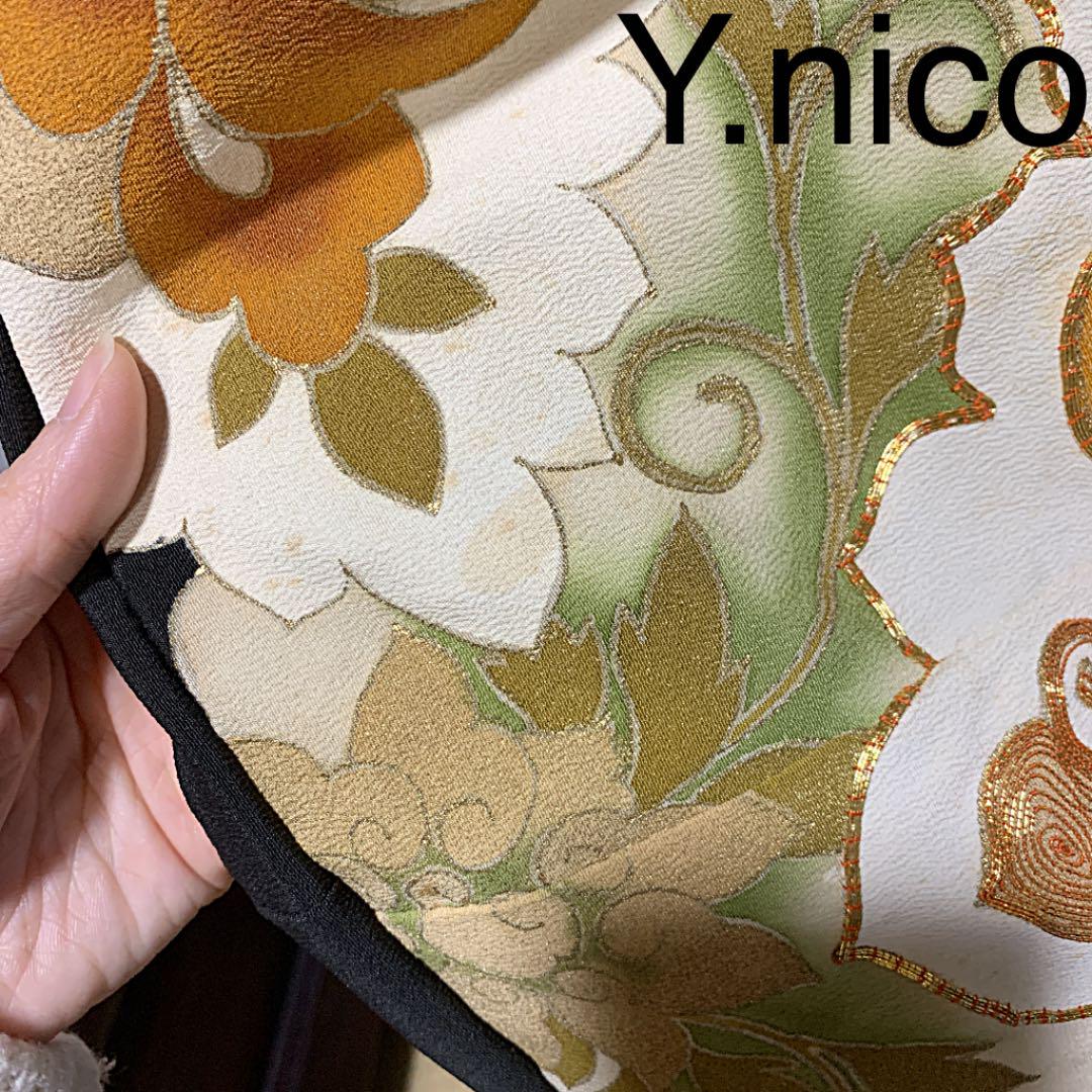 SALE L 着物リメイク 正絹 留袖 着丈127アンティーク留袖 ロングワンピース Viftv-m93596183196 即納在庫あ