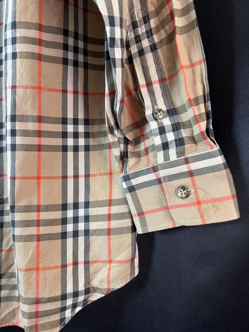 美品 BURBERRY バーバリー 長袖シャツ ボタンダウン ノバ