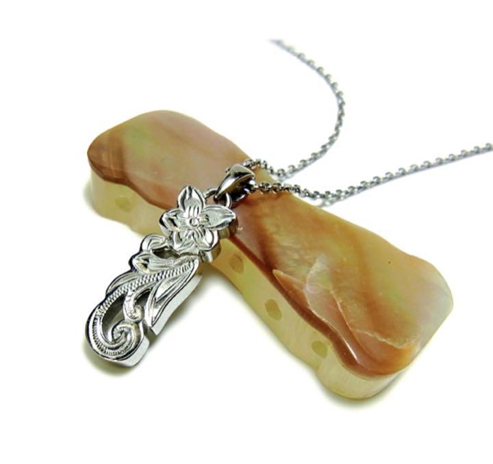 【大人気】ハワイアンジュエリー　プルメリア ハイビスカス　シルバーアクセ　メンズ