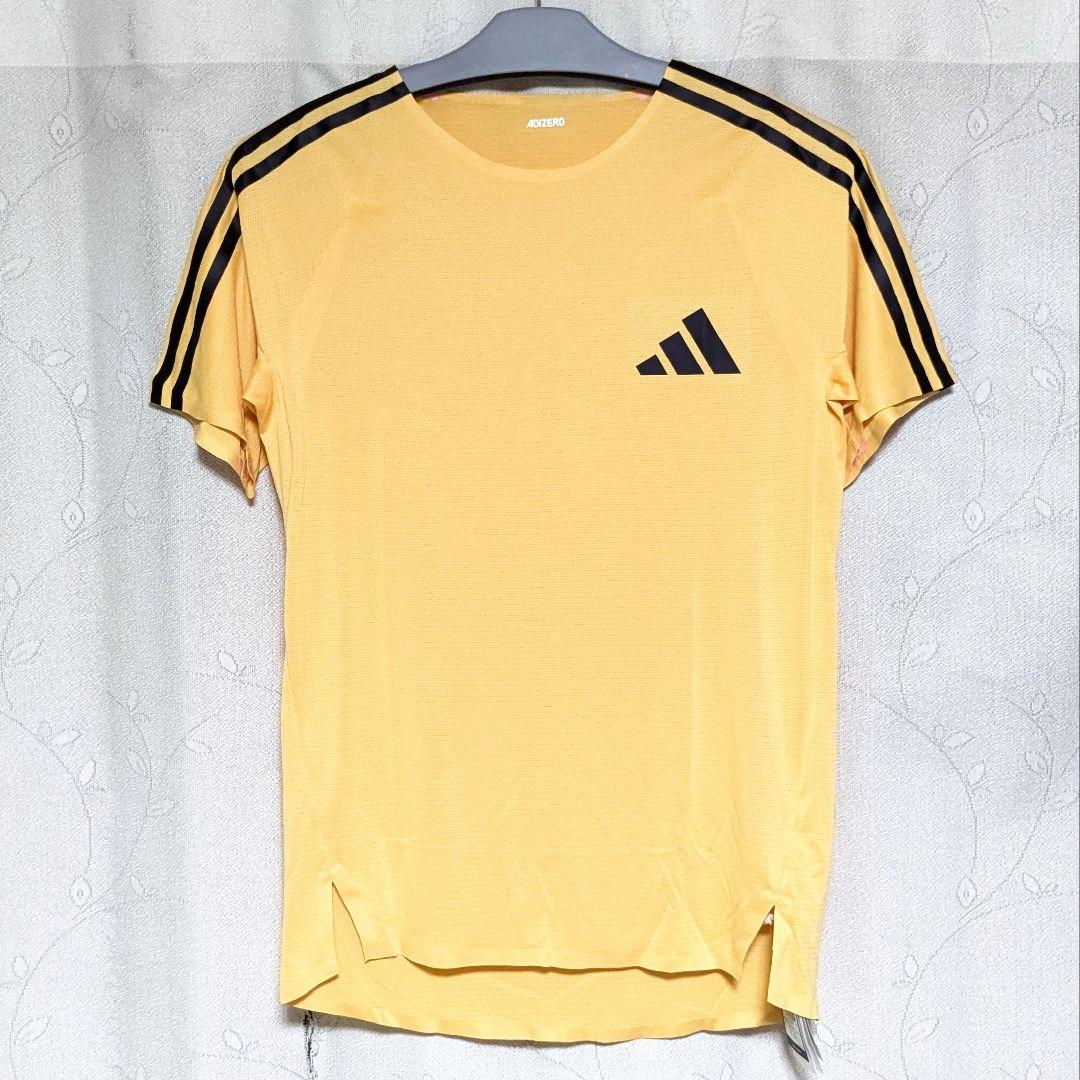 ■adidas ADIZERO Pro Elite Promo Tシャツ 黄M■