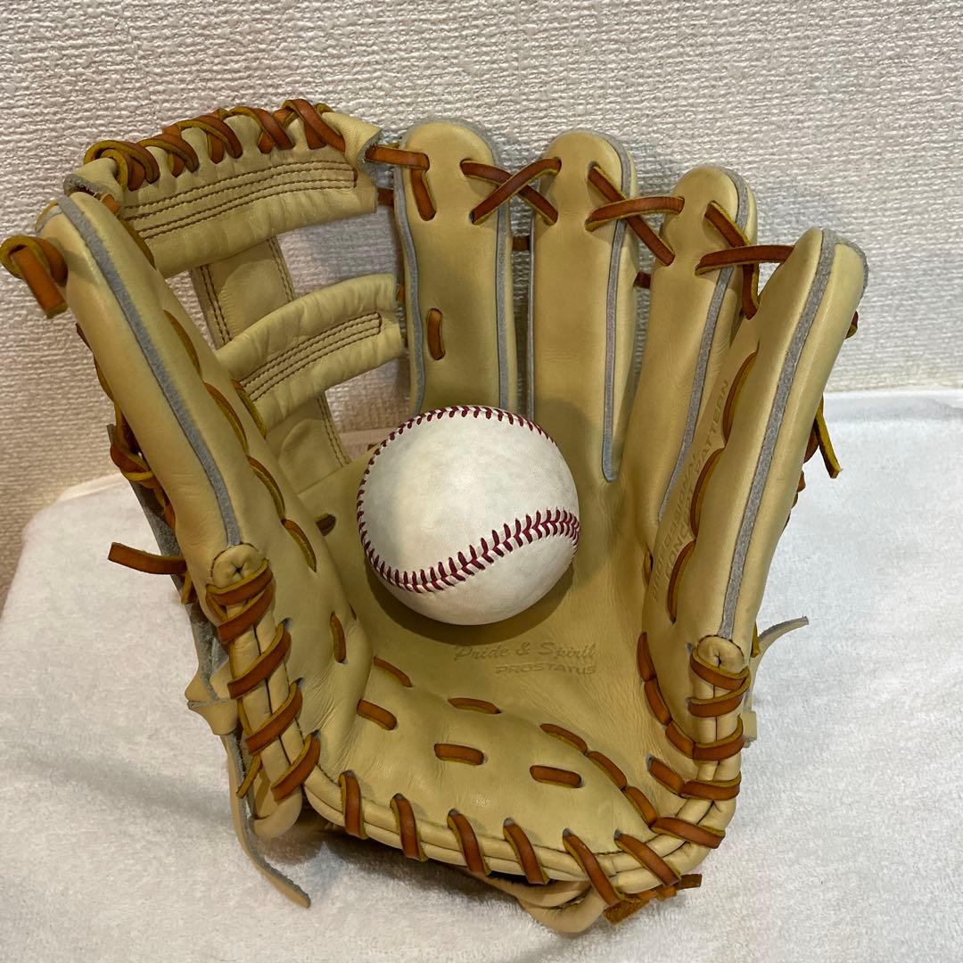 ゼットプロステイタス 限定 硬式吉川選手モデル 内野手用 StarLameラベル