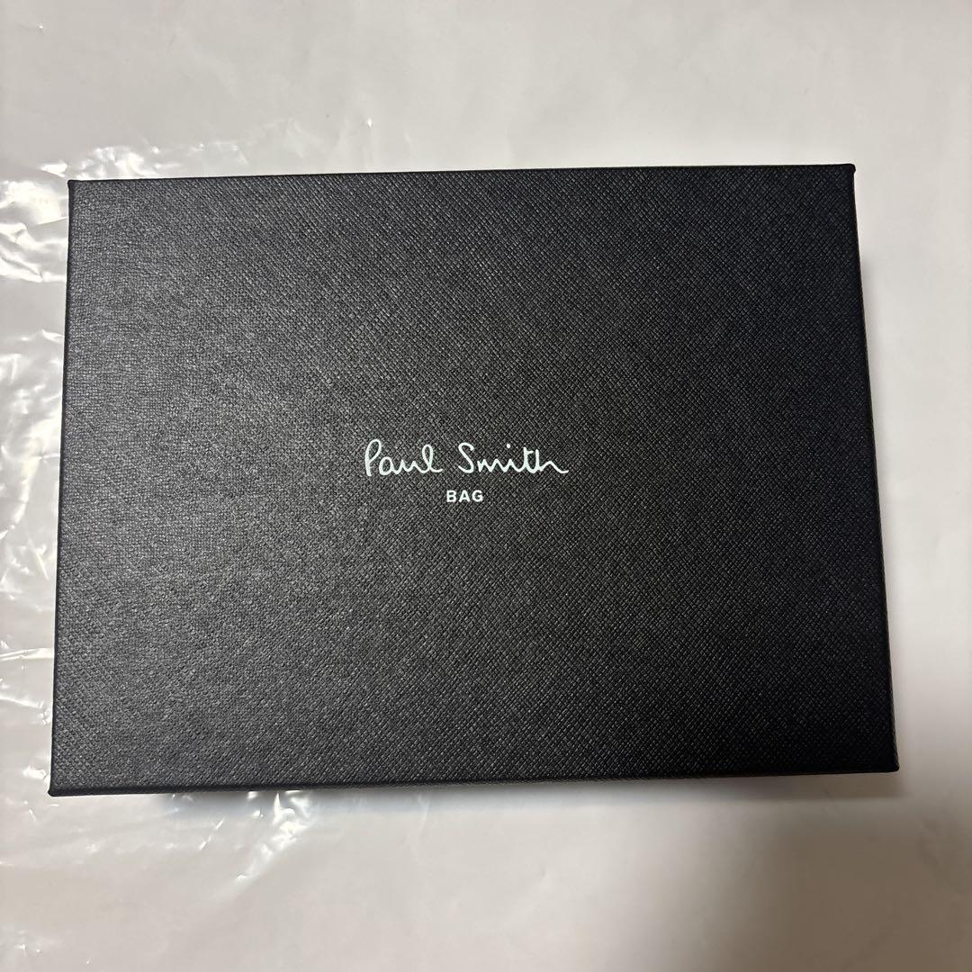 Paul Smith ポールスミス 二つ折り財布 レザー ブラック ブルー