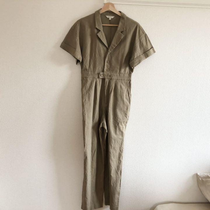 MOUSSY マウジー リネンオールインワン ジャンプスーツ