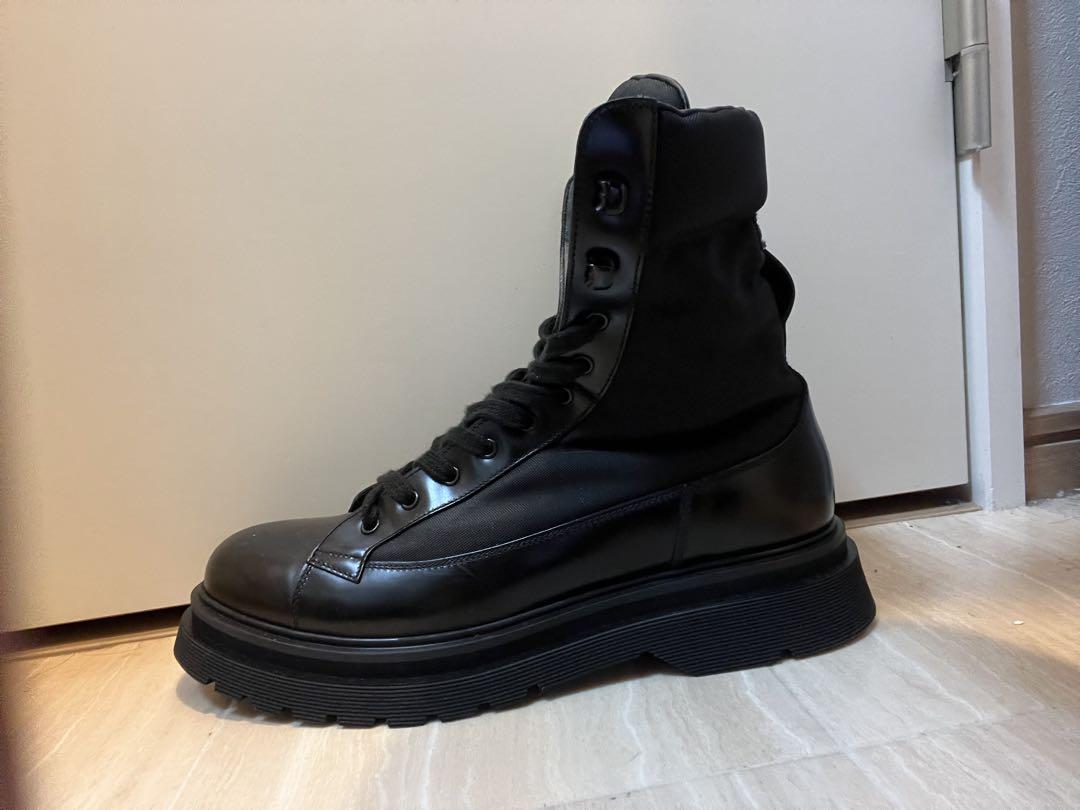 【早い者勝ち！】✨美品✨PRADA コンバットレースアップブーツ