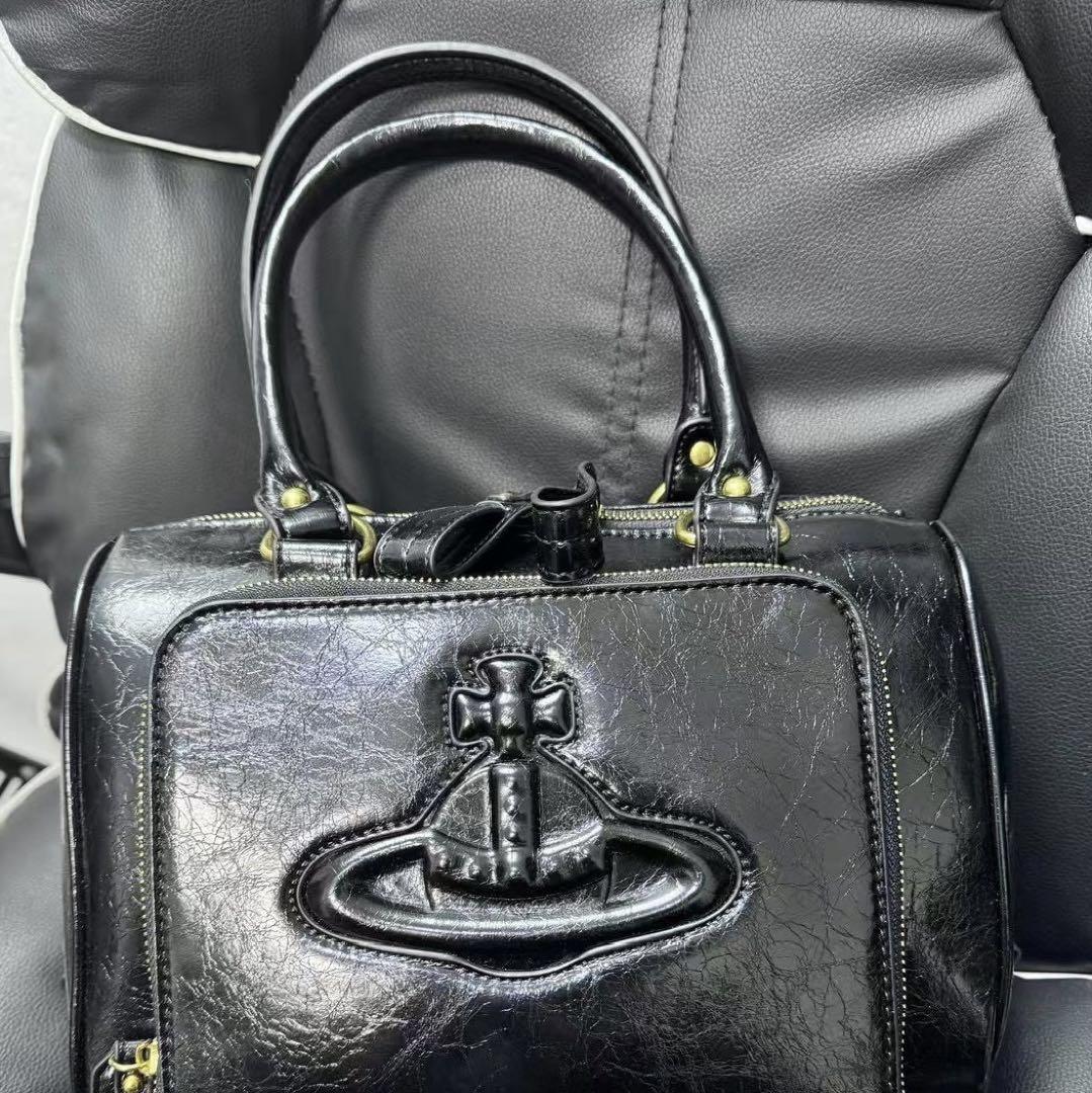 Vivienne Westwood オイルワックス　トートバッグ　ミニブラック