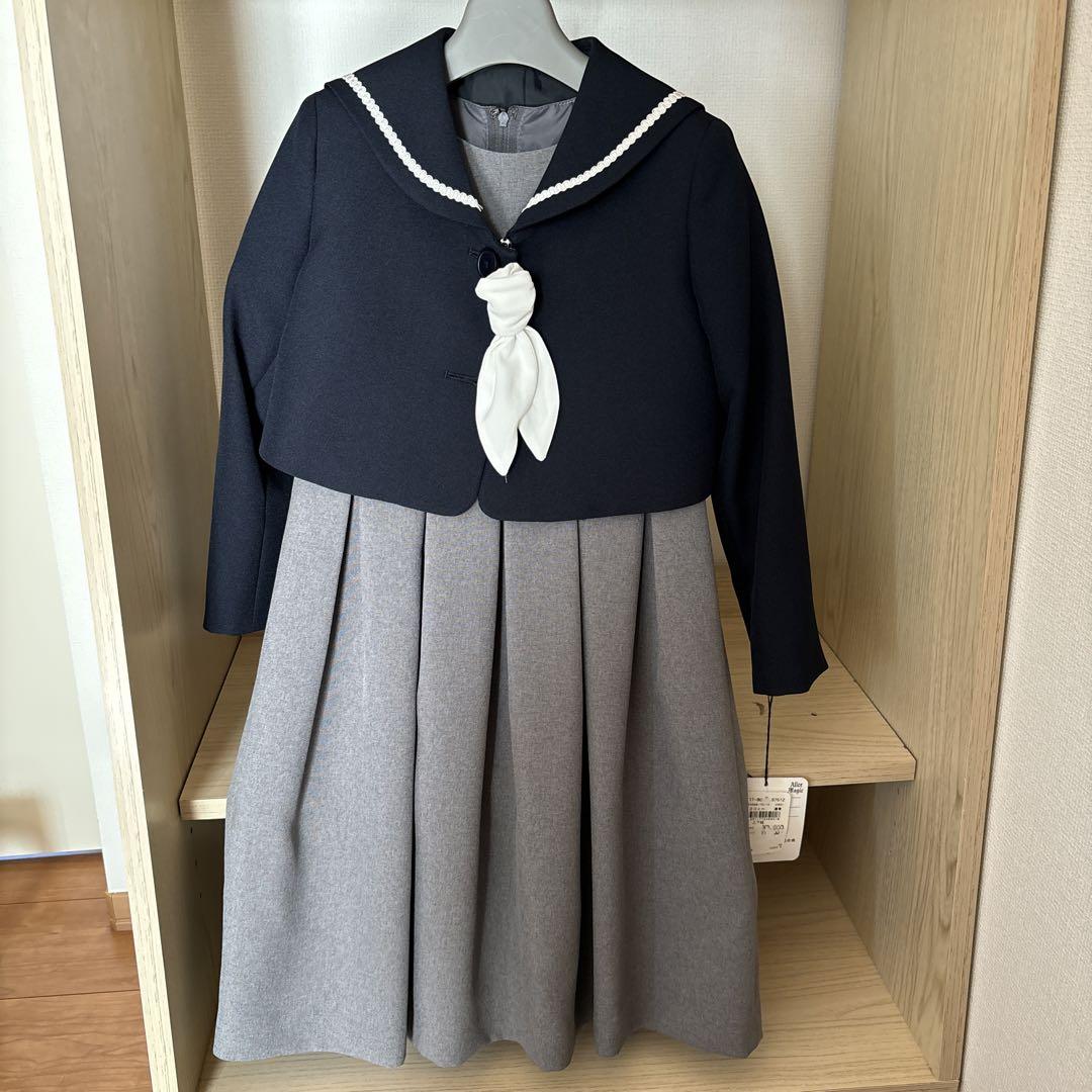 新品 セレモニードレス 卒園式 入学式 ワンピース アンサンブル 120㎝
