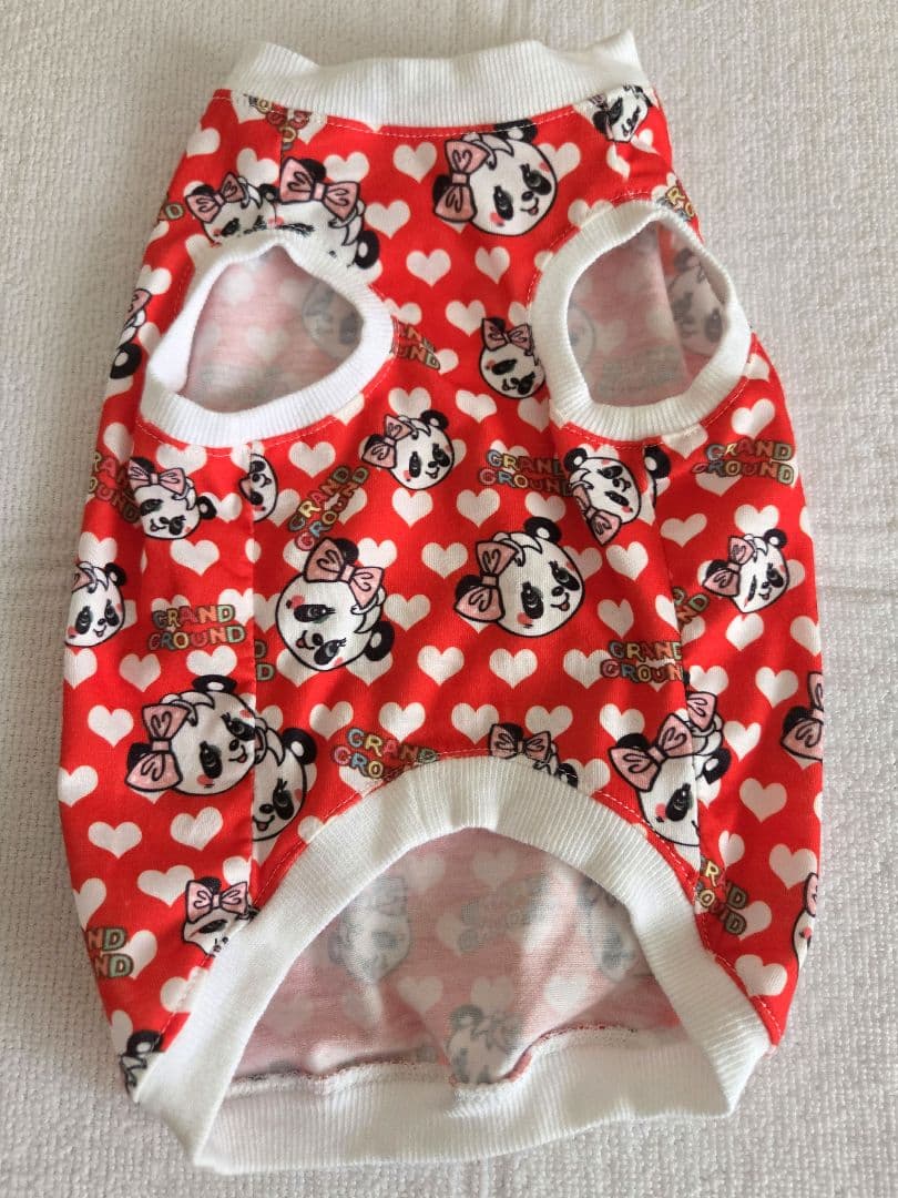 ワンちゃん　お洋服　サンプル チャイナドレス チャイナ風ワンピース ロング丈 半袖 落ち着いた