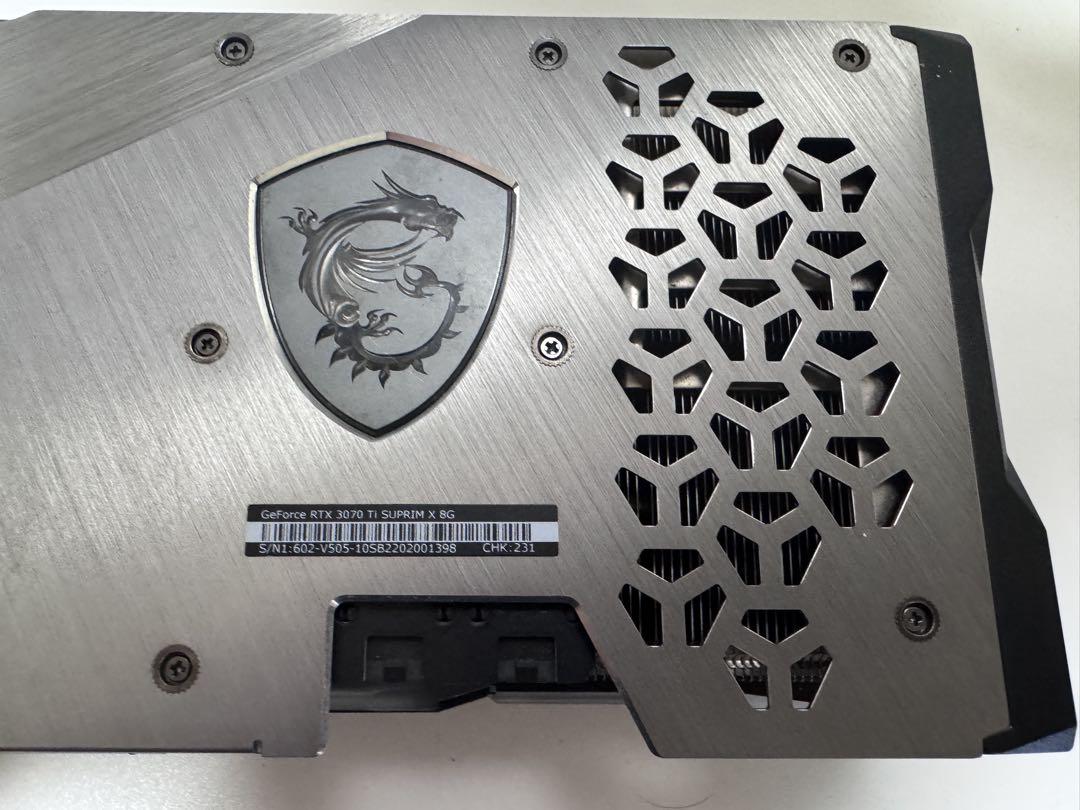 RTX 3070 Ti SUPRIM X 8G MSI 正規品 美品