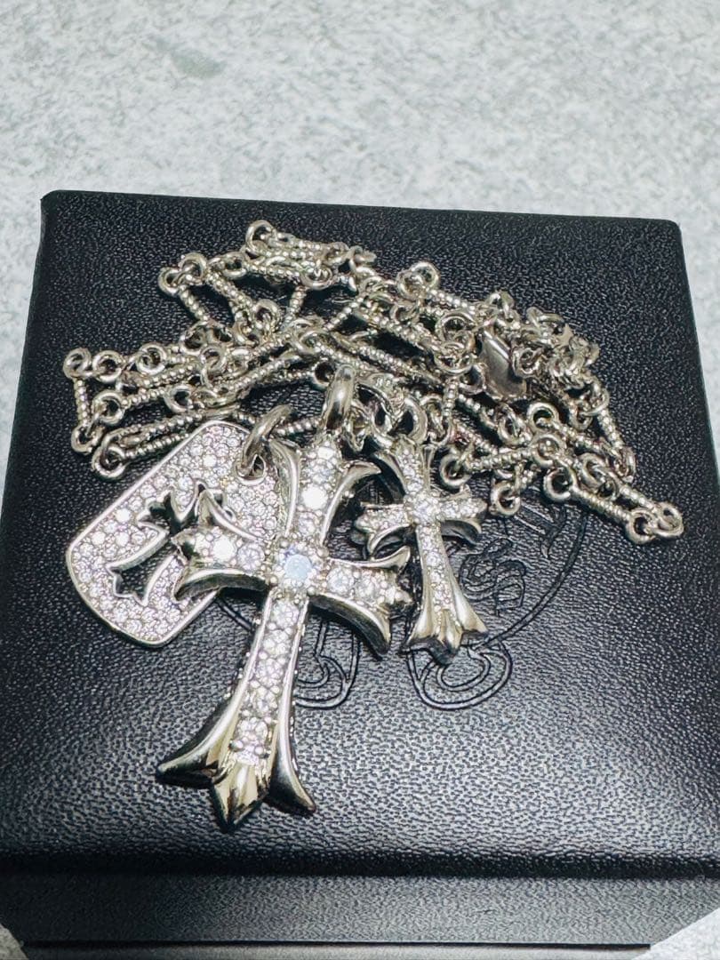 Chrom hearts 3連クロス ベビーファット ツイストチェーン Chrom hearts 3連クロス ベビーファット ツイストチェーン