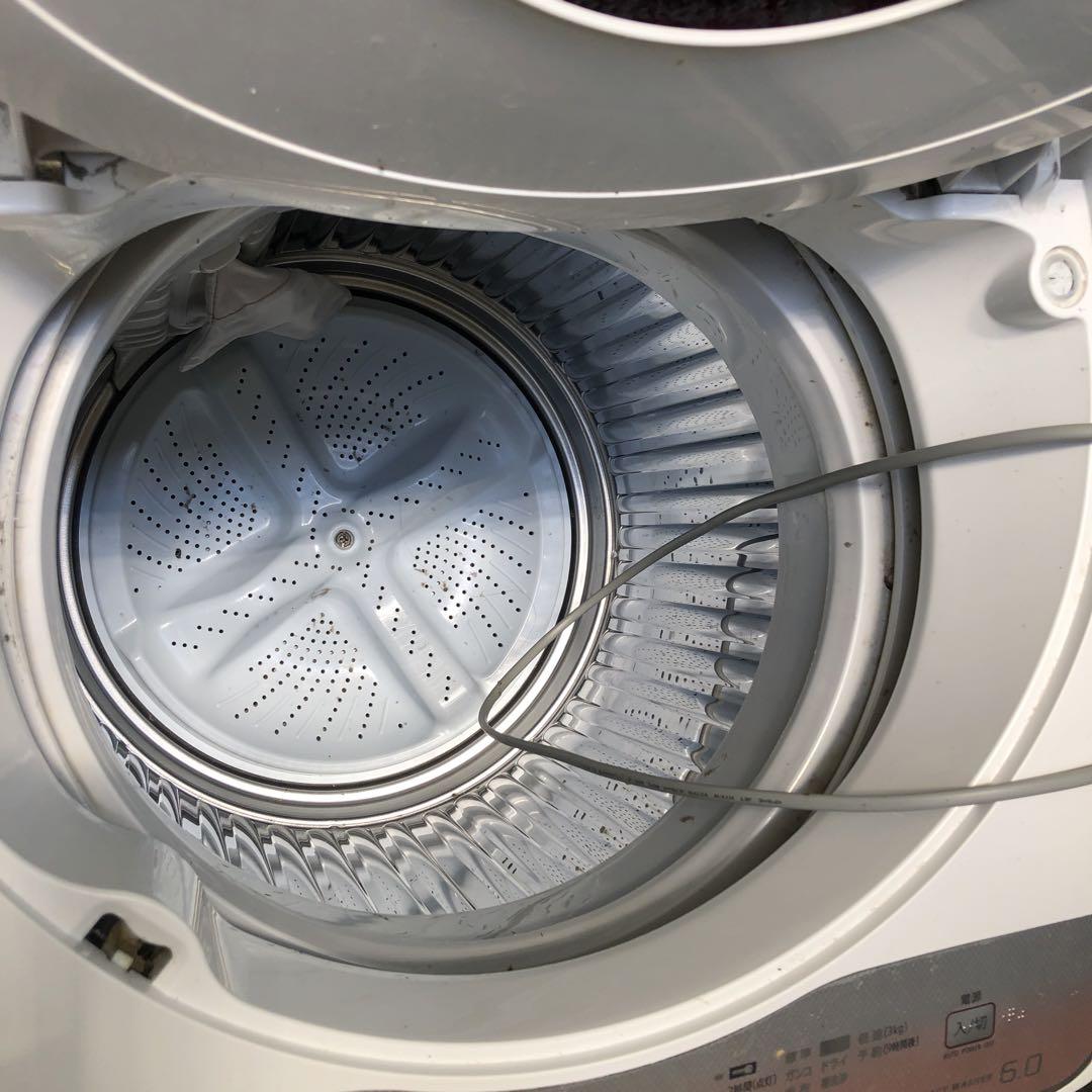 シャープ ag+イオンコート 全自動洗濯機ES-GE60L 2012年製 洗濯機