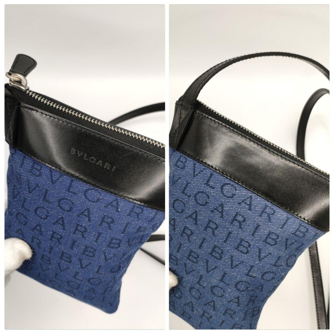 □美品 BVLGARI ロゴマニア クロスボディ ショルダーバッグ ブルガリ