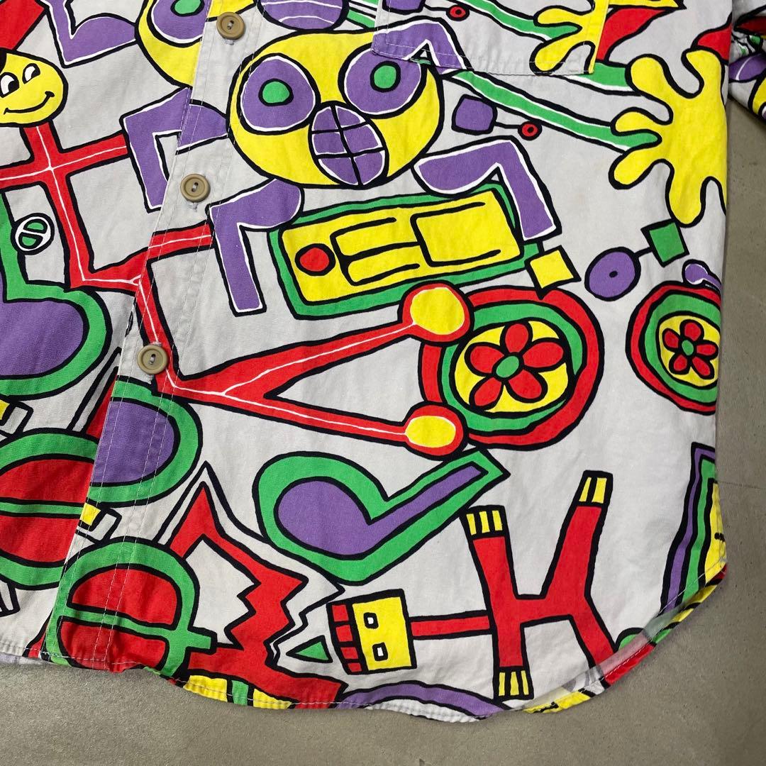 80s JAMS Surfline コットンシャツ　ジャムスサーフライン