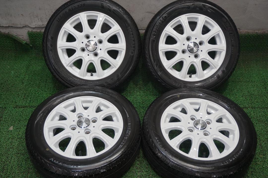 WEDS　カスタムホワイトエディション　軽四　軽トラ　155/65R13