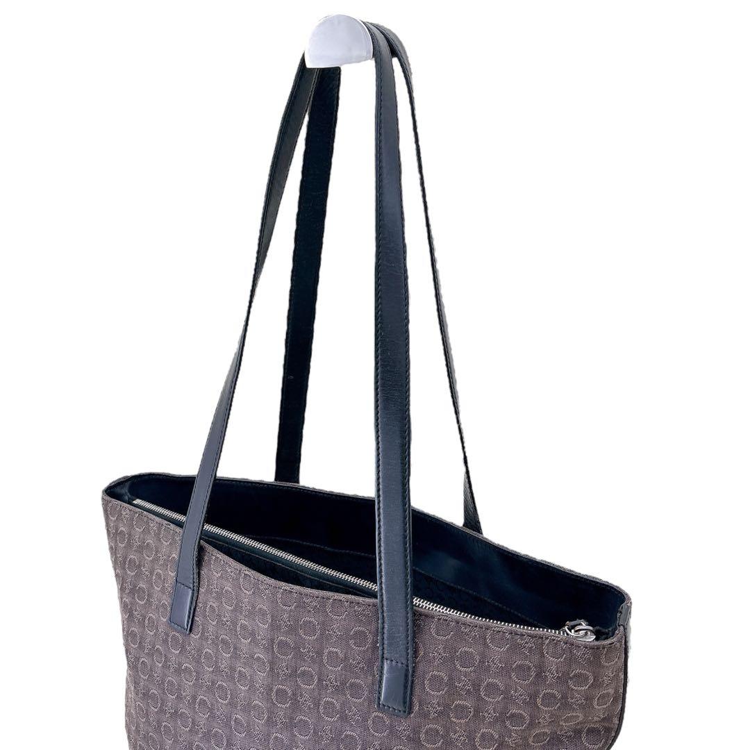 【希少】セリーヌ/トートバッグ/Cマカダム柄/キャンバス/ワンショルダーバッグ