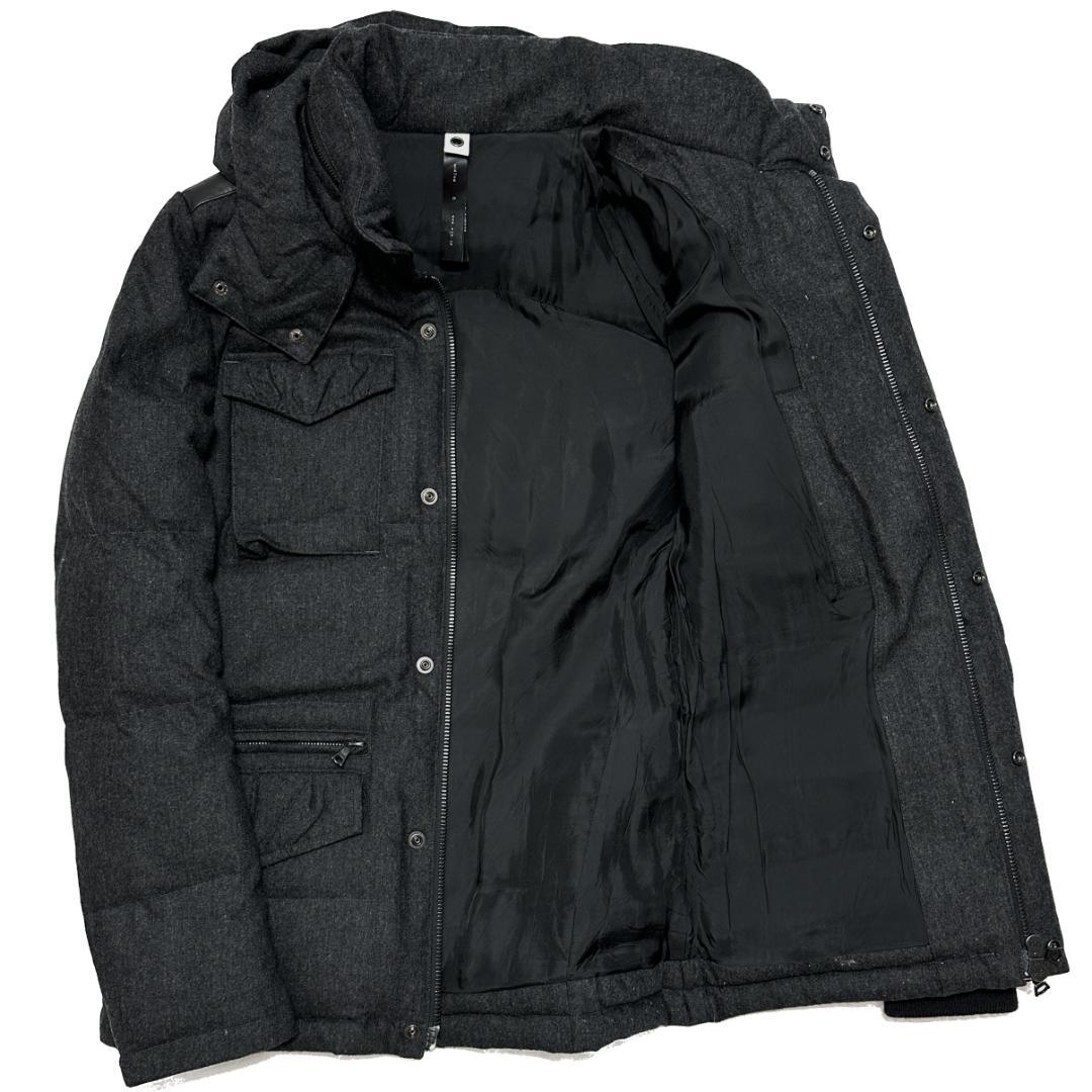 定価11万 wjk HEAVY WOOL POPLIN フードダウンジャケットS