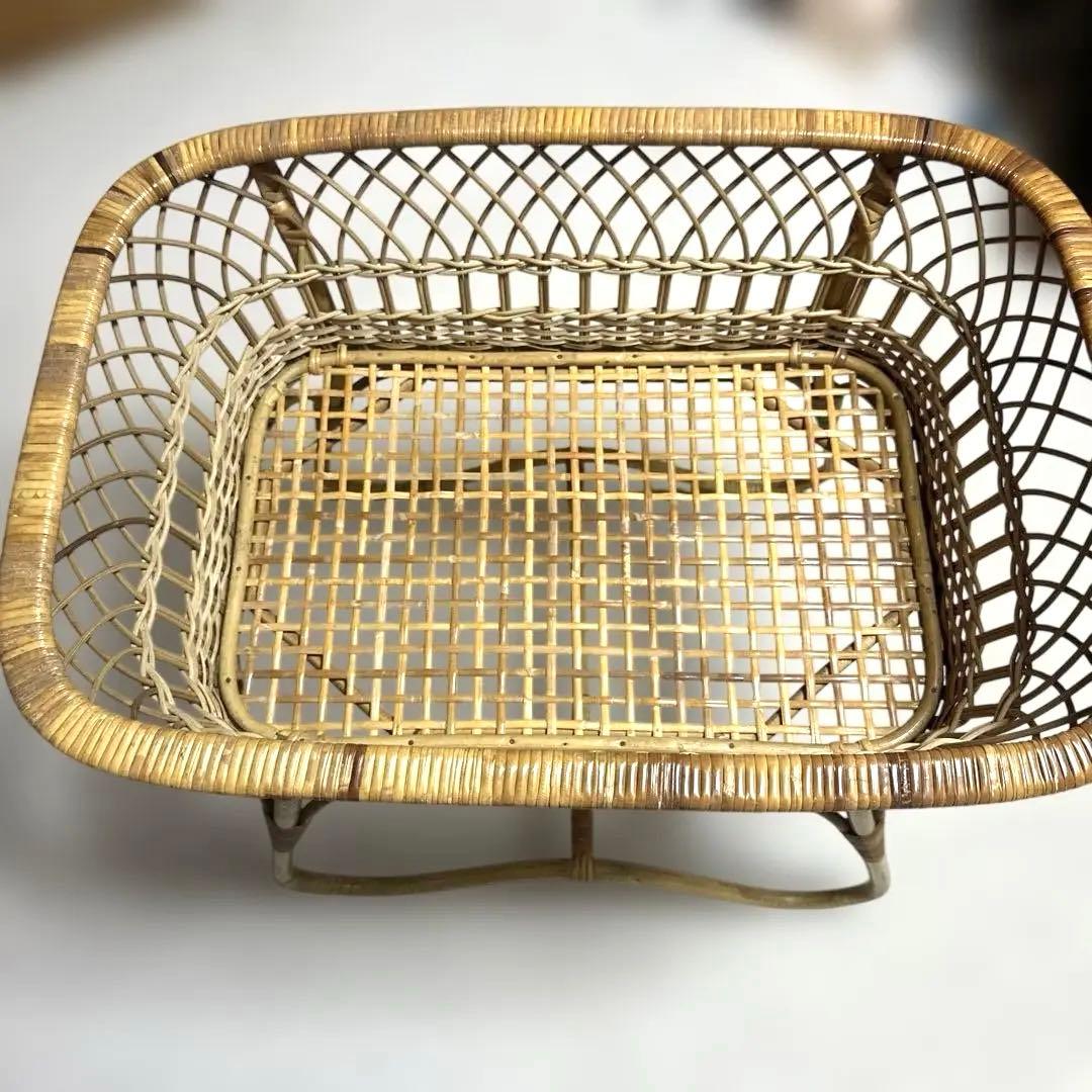 ランドリーバスケットやや傷や汚れあり