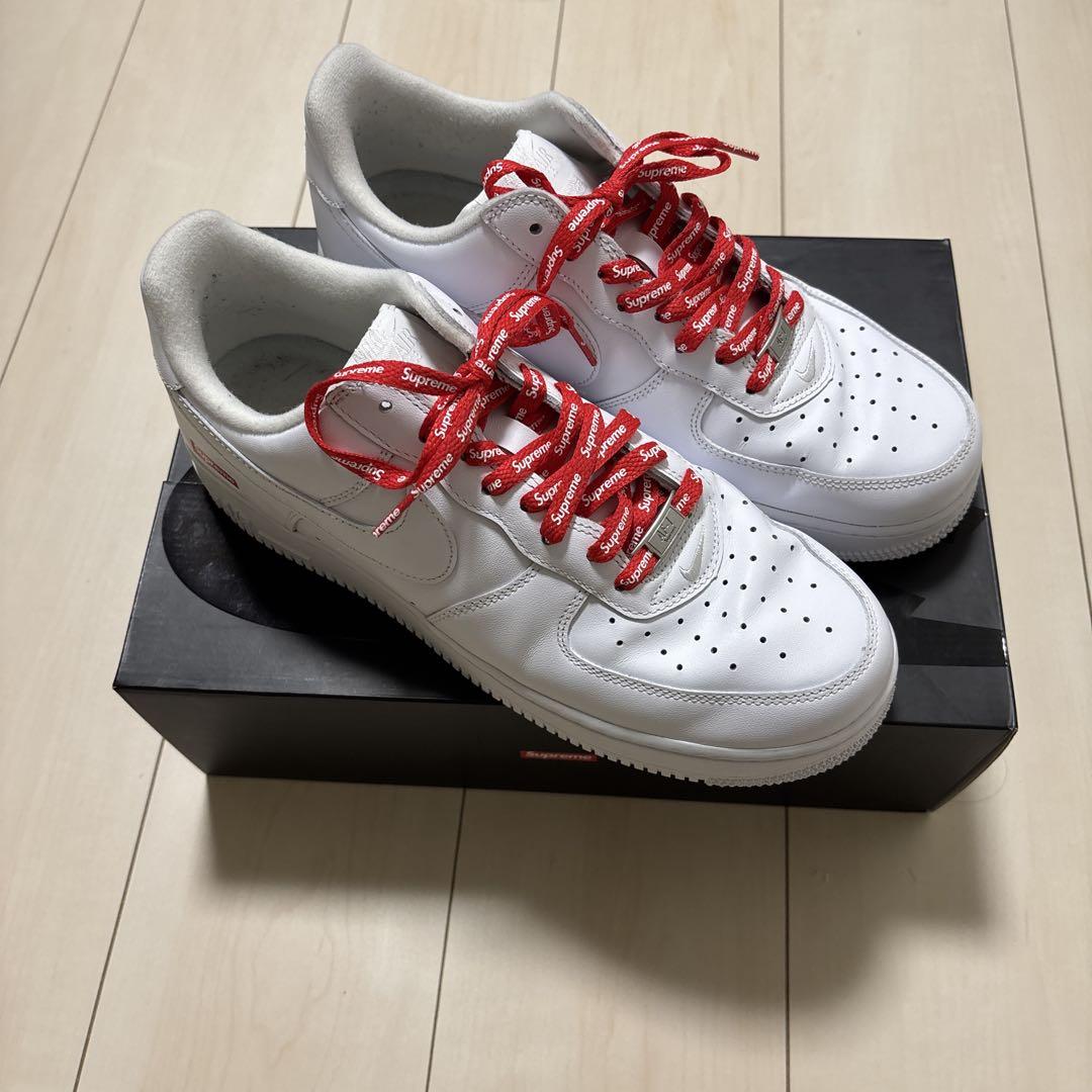 Nike Air Force 1 Supreme ホワイト 27.5 Nike Air Force 1 Supreme ホワイト27.5 - メルカリ