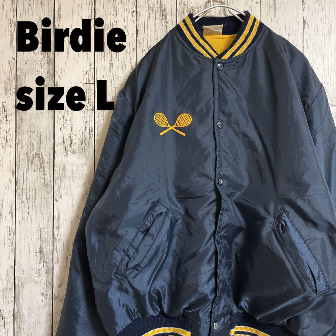 90's Birdie バーディ ナイロンスタジャン USA製 L 紺 両面