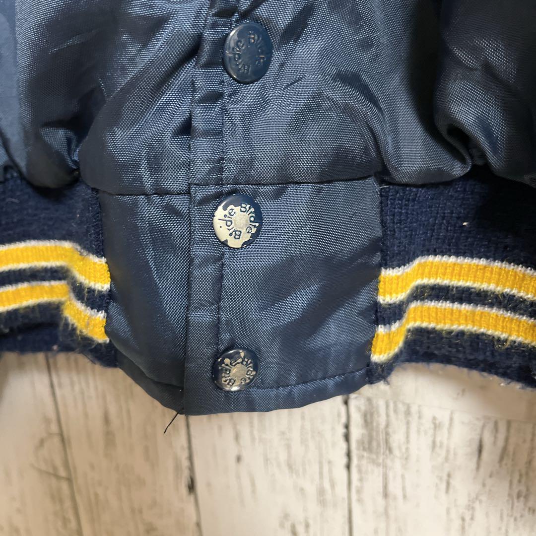 90s　Birdie バーディ　中綿ジャケット　スタジャン　ネイビー XL 90's Birdie バーディ ナイロンスタジャン USA製 L 紺 両面