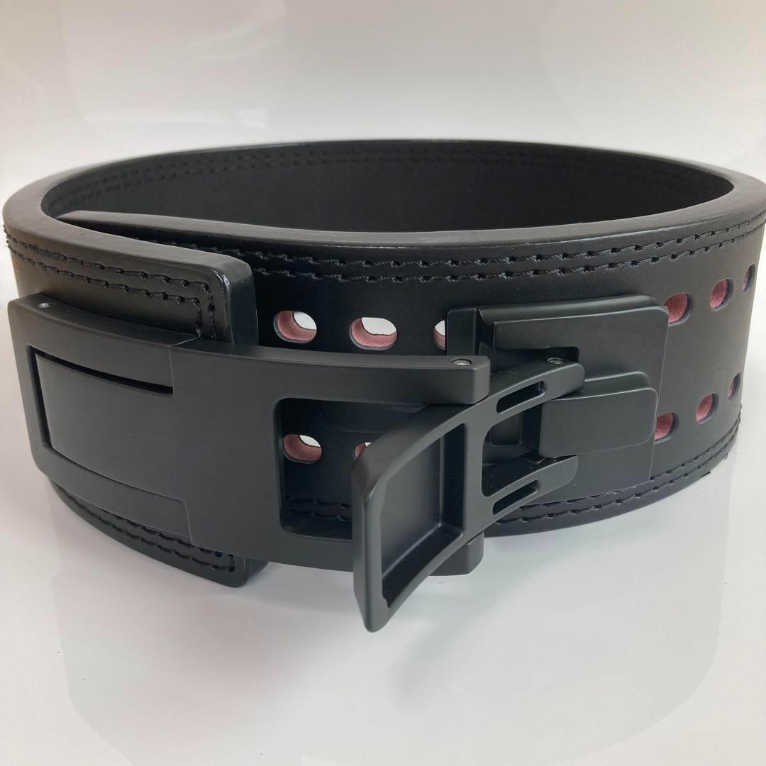 パワーリフティングベルト レバーアクション ワンタッチ可変式 S