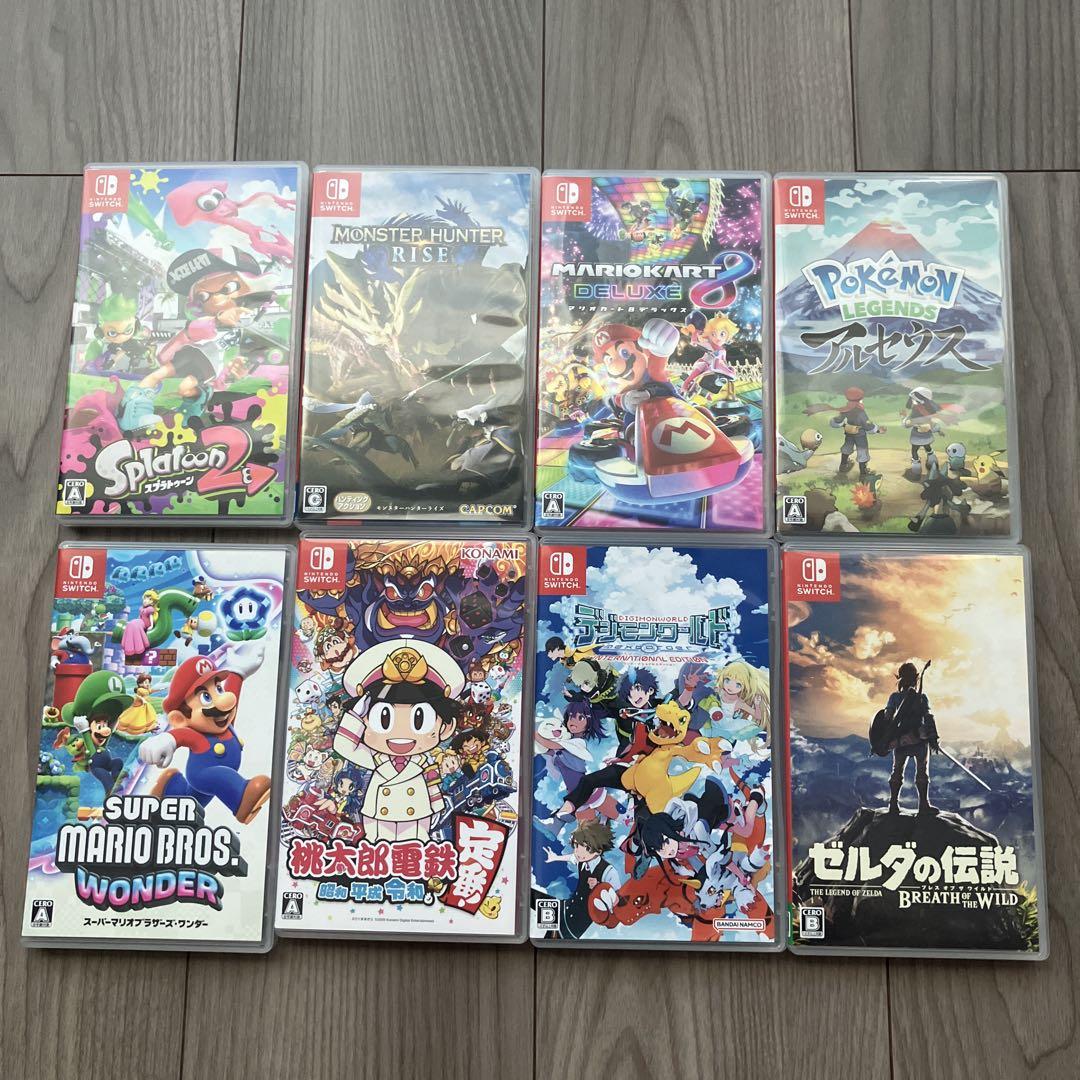 Nintendo Switch ゲームソフト8点セット ゼルダ マリオワンダー