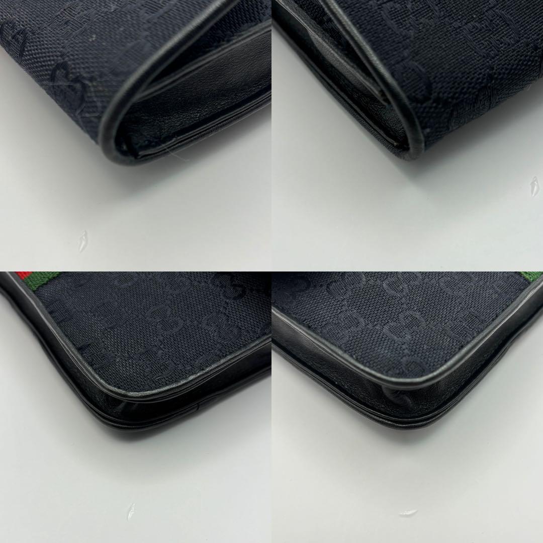 【極美品】グッチ　クラッチバック　インターロッキング　シェリーライン　GG柄