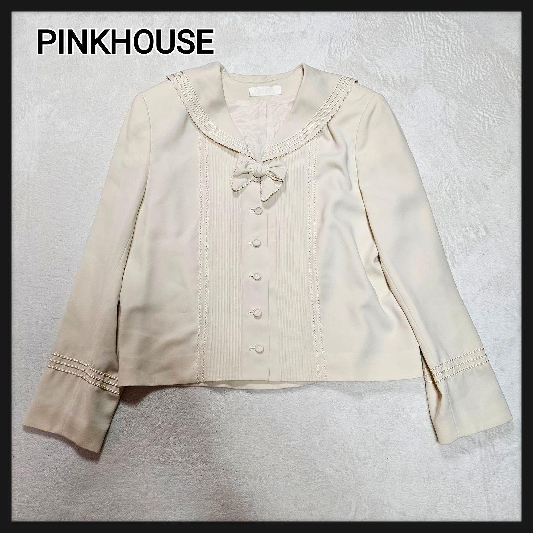PINKHOUSE ジャケット ブラウス セーラーカラー ピンタック