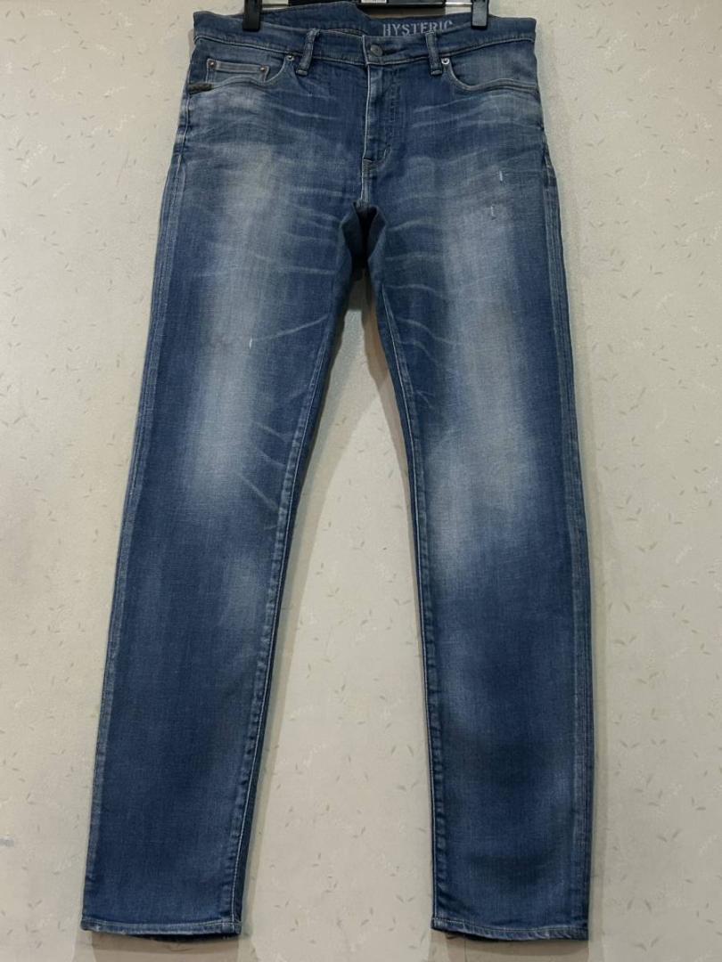 ヒステリック グラマー 0252AP08 クラッシュ加工 ストレッチデニムパンツ_画像1