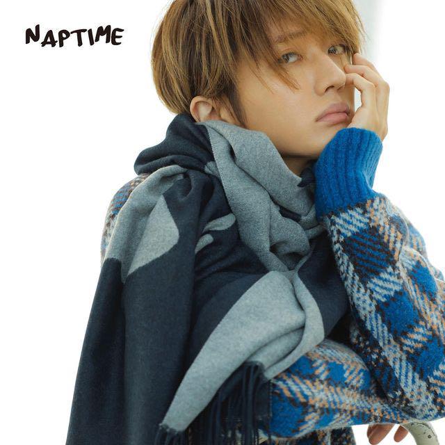 Nissy Naptime. *ストール♡ネイビー×グレイ*未開封♡西島隆弘