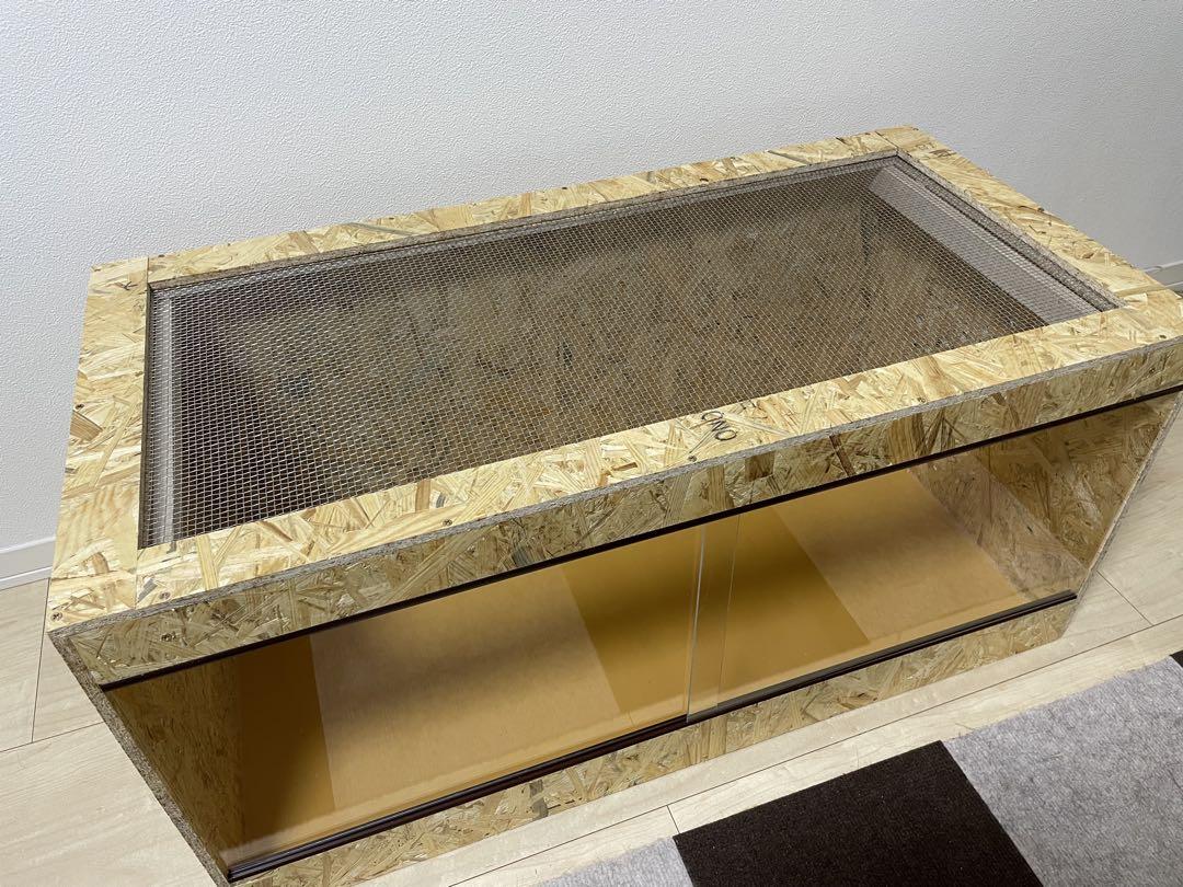 爬虫類ケージ 爬虫類飼育 ゲージ 90×45×45サイズ 天井金網仕様