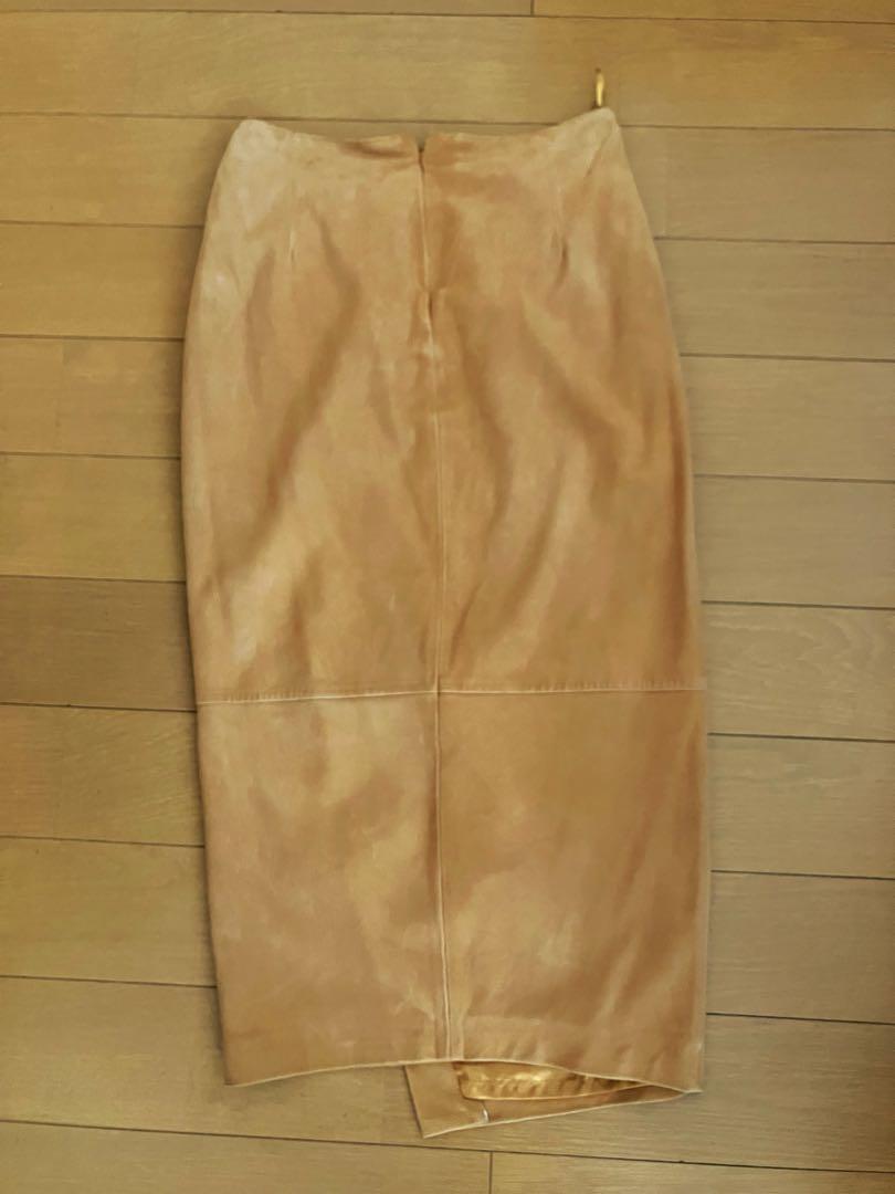 Pinko ベージュ スエードタイトスカート