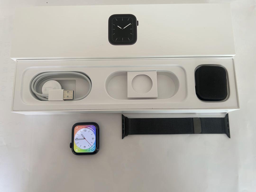 Apple Watch シリーズ5 44mm スペースブラックステンレス
